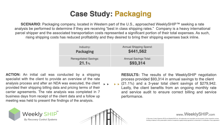 Case Study Packaging